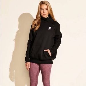 Peloton Black Side Zip Pullover, Small